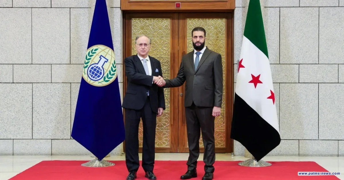 مدير منظمة حظر الأسلحة الكيماوية يلتقي الشرع